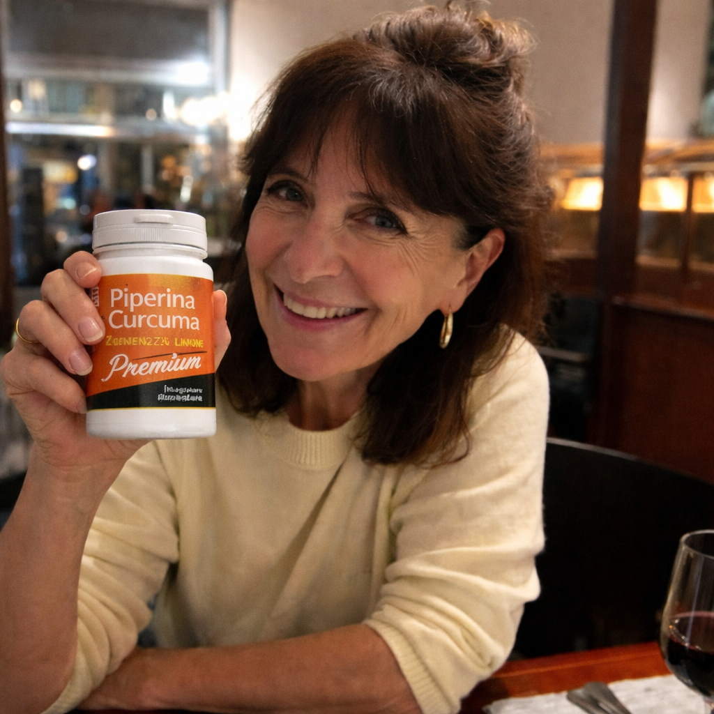 Cliente soddisfatta con Piperina e Curcuma Zenzero e Limone Premium